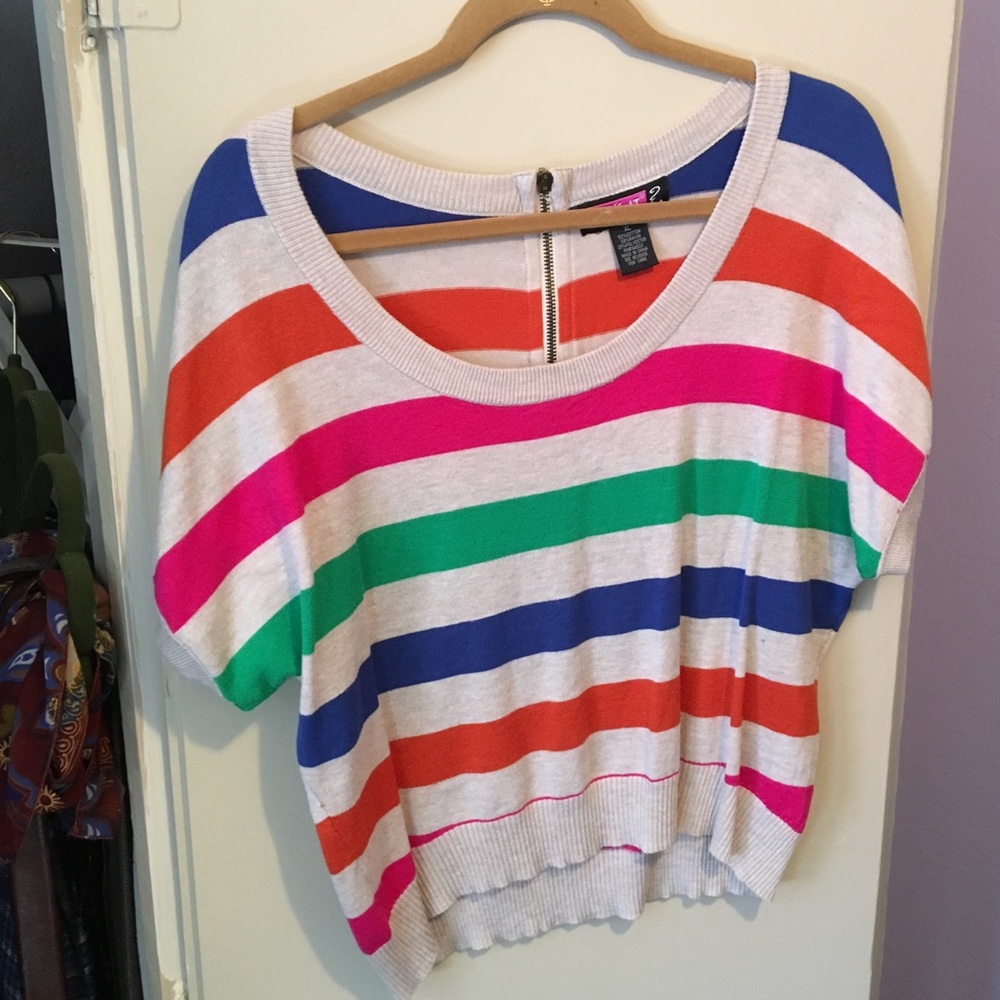 Rainbow Striped Top